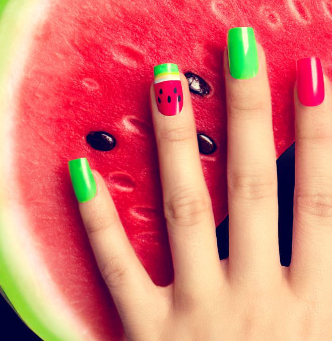 watermeloen, de eetlijn